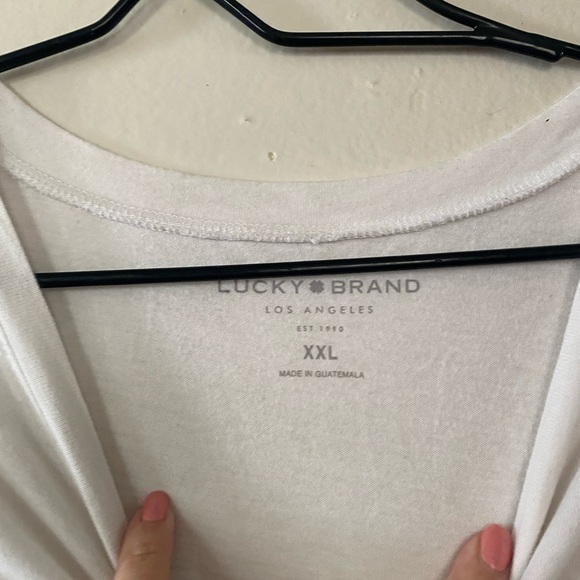 Lucky Brand Cactus Club Boxy White T Shirt Women’s Size XXL Graphic Tee - Picture 4 of 8